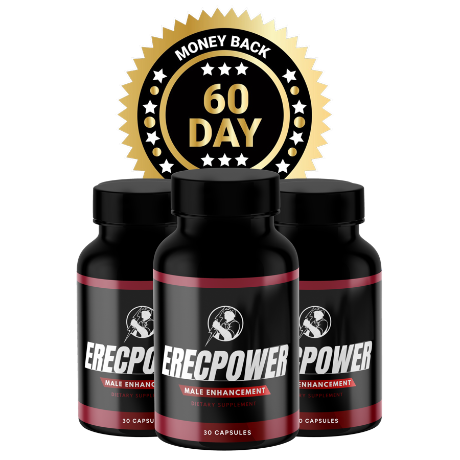 ErecPower daily male vitality capsule bottles